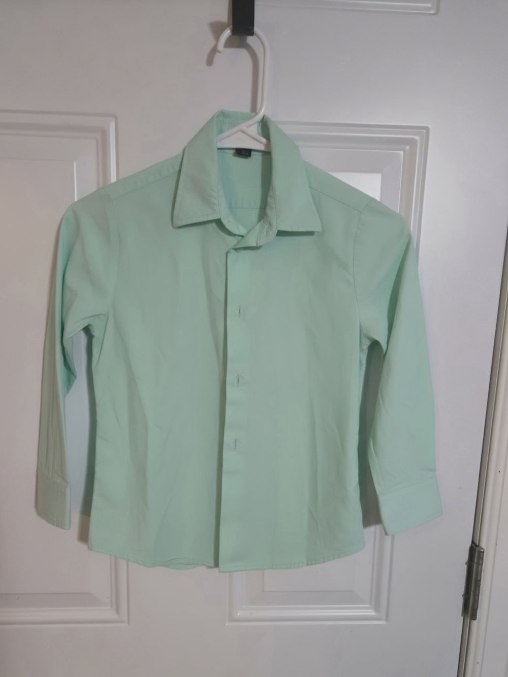 George Mint Green Button-Down Shirt for Kids